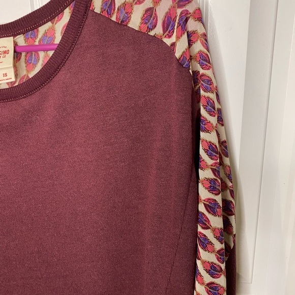 Mossimo Feather Patterned 3/4 Sleeve Shirt - Picture 7 of 7